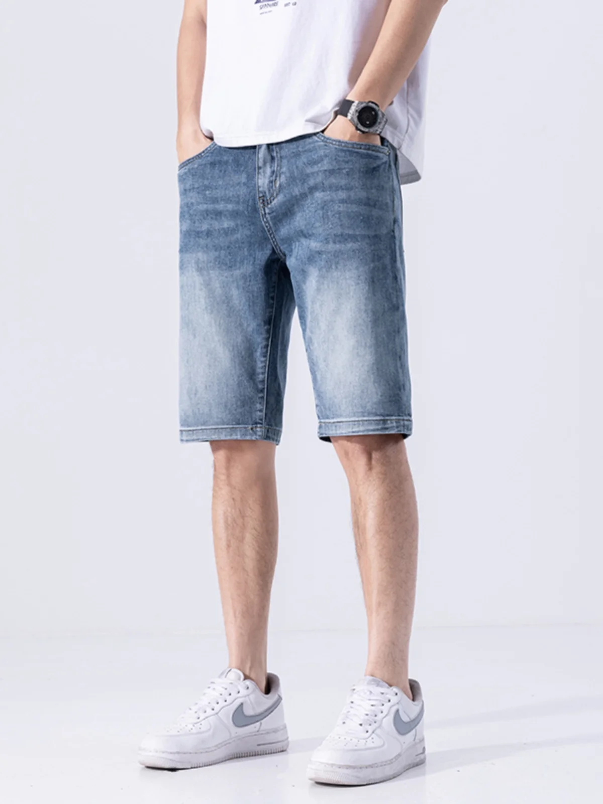 Casual Cotton Stretch Denim orts Men's Versatile Five-Point Pants High-End Lightweight Sli Summer Jeans Casual Wear
Casual Cotton Stretch Denim orts Men's Versatile Five-Point Pants High-End Lightweight Sli Summer Jeans Casual Wear