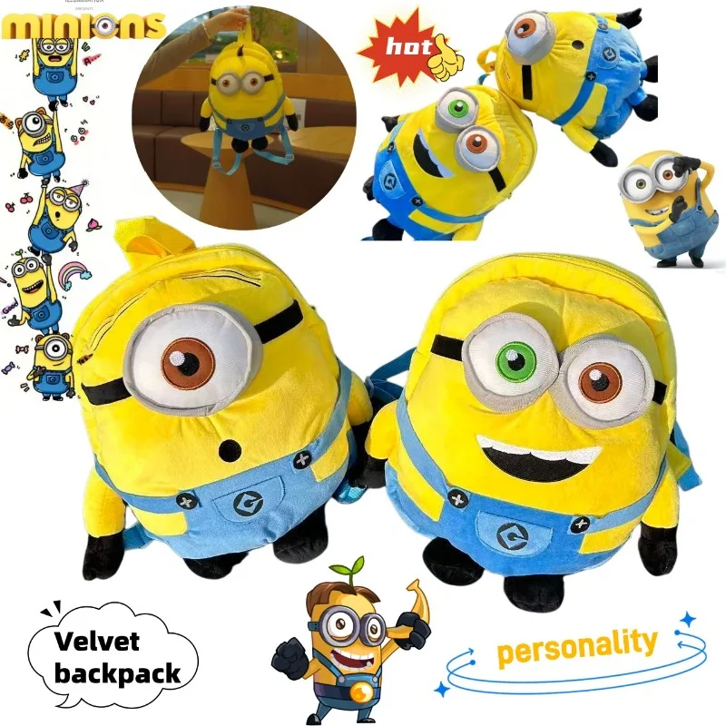 Minion Doll Backpack Cute Fashion Cartoon Personalized Creative Large Capacity Double Shoulder Bag Birthday Gift for Friends
Minion Doll Backpack Cute Fashion Cartoon Personalized Creative Large Capacity Double Shoulder Bag Birthday Gift for Friends