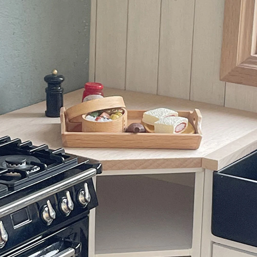 2Pcs Bread Tray Dinner Plate Small Wooden Miniature Dollhouse Pan Kitchenware Toy House Accessory Easy Clean
2Pcs Bread Tray Dinner Plate Small Wooden Miniature Dollhouse Pan Kitchenware Toy House Accessory Easy Clean