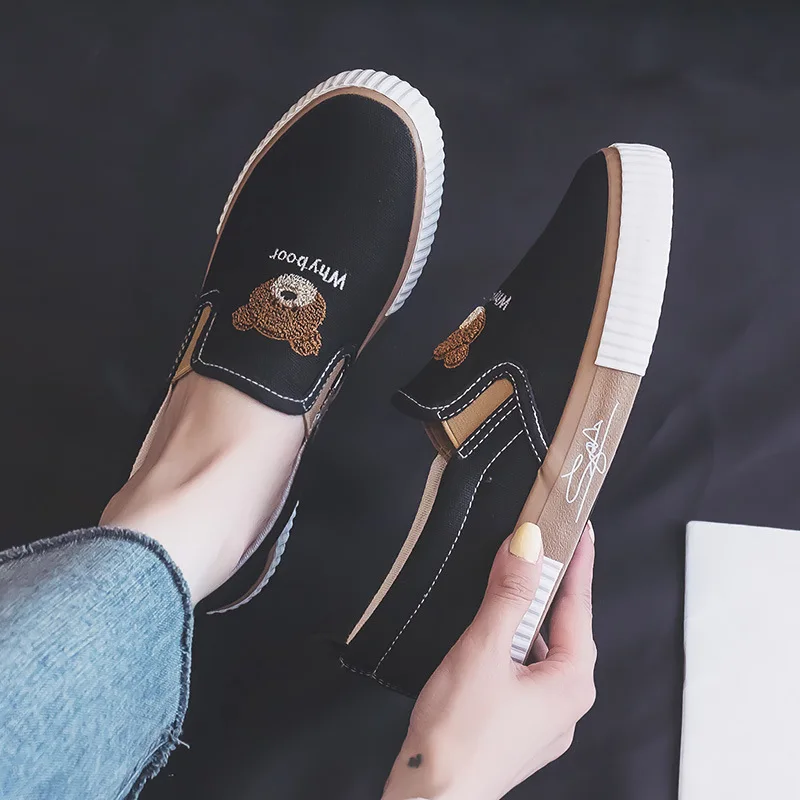 Untied Slip-on Shoes Female 2025 New Flat Sports Shoes Breathable Canvas Sneakers Women Casual Flat Cloth Vulcanize Shoes
Untied Slip-on Shoes Female 2025 New Flat Sports Shoes Breathable Canvas Sneakers Women Casual Flat Cloth Vulcanize Shoes