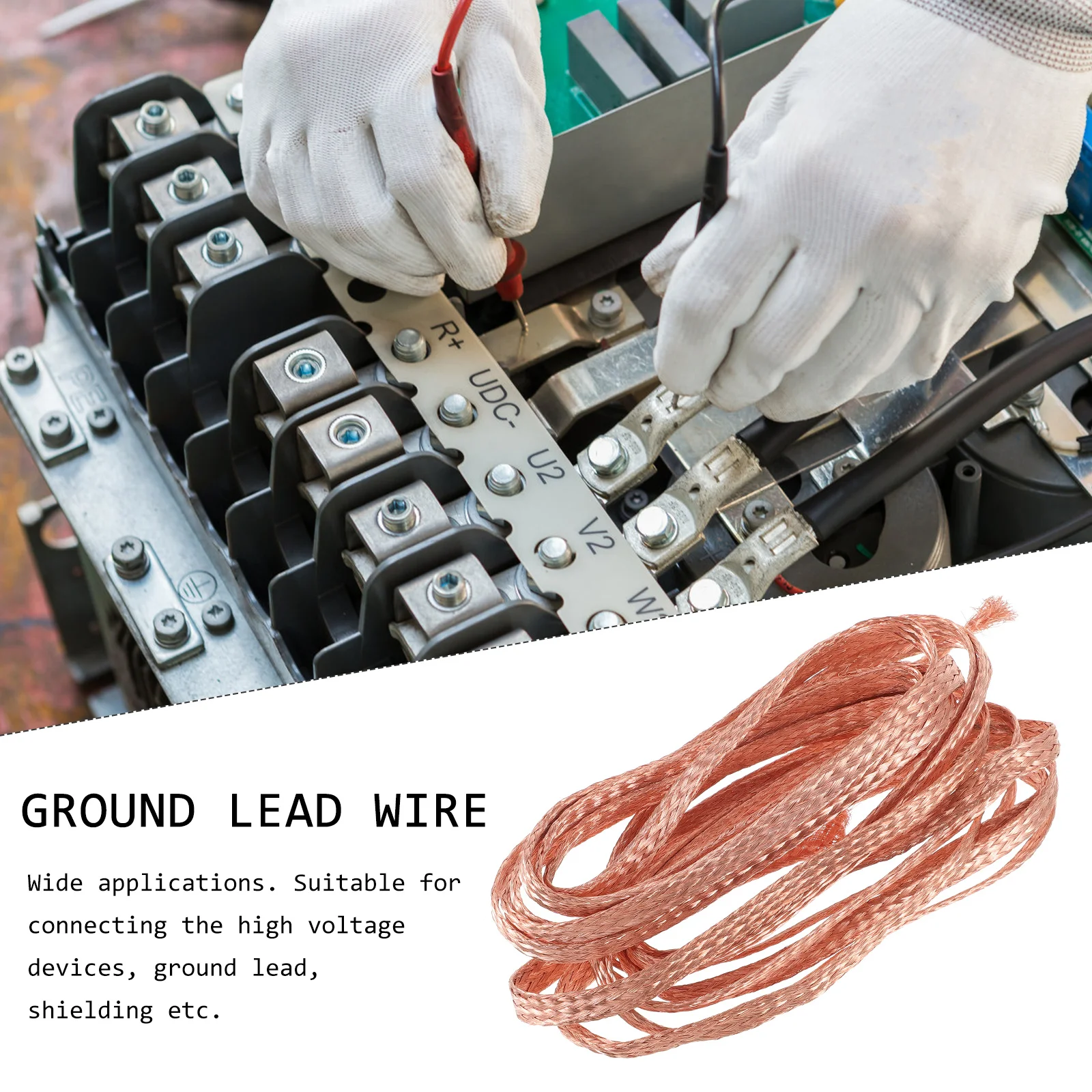 Copper Braided Cable 10Mm Wide Flexible Bare Copper Wire For Grounding Shielding Anti-Interference Lead Industrial Electronic
Copper Braided Cable 10Mm Wide Flexible Bare Copper Wire For Grounding Shielding Anti-Interference Lead Industrial Electronic