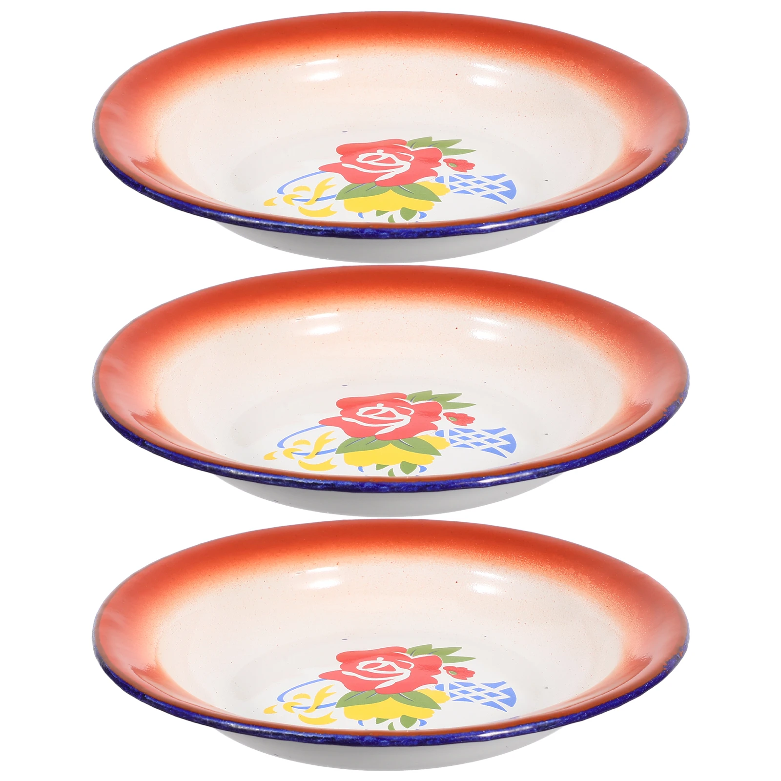 3pcs Enamel Dishes Plates 16CM Flower Vintage Red Fruit Snack Dessert Serving Tray Kitchen Food Container
3pcs Enamel Dishes Plates 16CM Flower Vintage Red Fruit Snack Dessert Serving Tray Kitchen Food Container