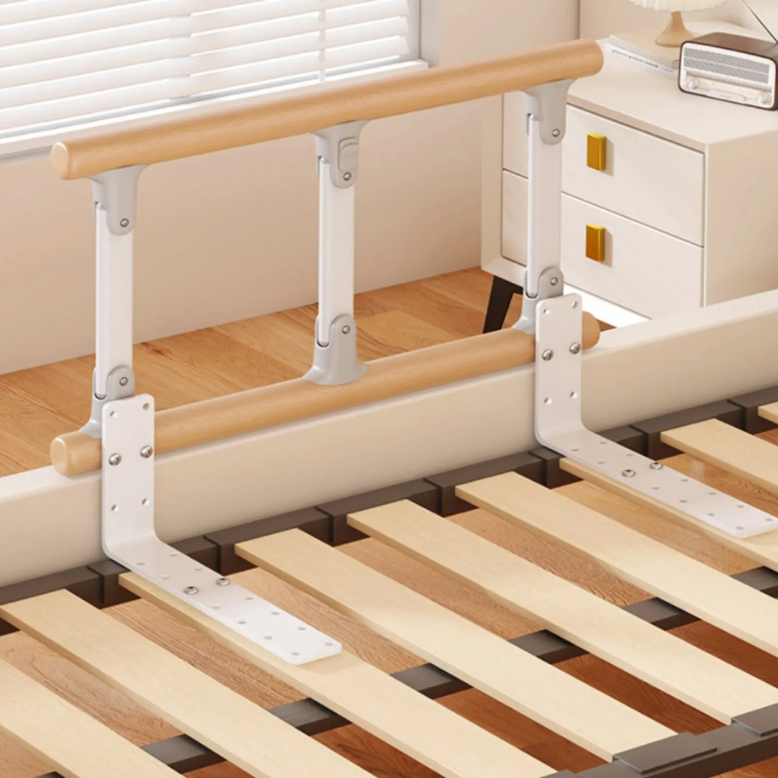 Wooden Bed Assist Bar Foldable Folding Bed Rail Bedside Support Rail Easy to Get up Elder Care Equipment Toolno-Tool for Bedroom
Wooden Bed Assist Bar Foldable Folding Bed Rail Bedside Support Rail Easy to Get up Elder Care Equipment Toolno-Tool for Bedroom
