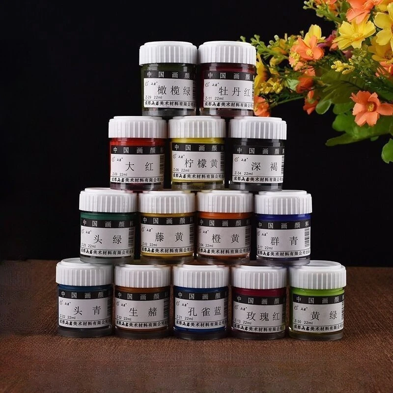 22ml Traditional Chinese Painting Pigment Jar Set - Ideal for Art, Calligraphy, and DIY Crafts - Bulk Supply for Artists
22ml Traditional Chinese Painting Pigment Jar Set - Ideal for Art, Calligraphy, and DIY Crafts - Bulk Supply for Artists