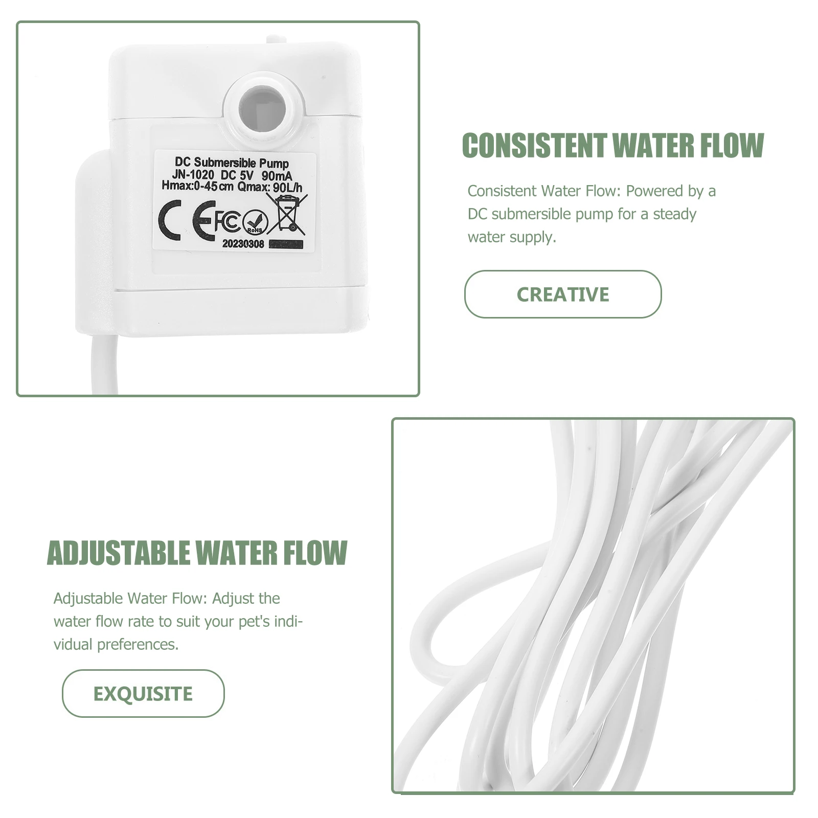 Pet Fountain Supplies Mini Submersible Small Water Pump Quiet Cat Water Supplies Replacement Drinking Adjustable Flow Pet
Pet Fountain Supplies Mini Submersible Small Water Pump Quiet Cat Water Supplies Replacement Drinking Adjustable Flow Pet