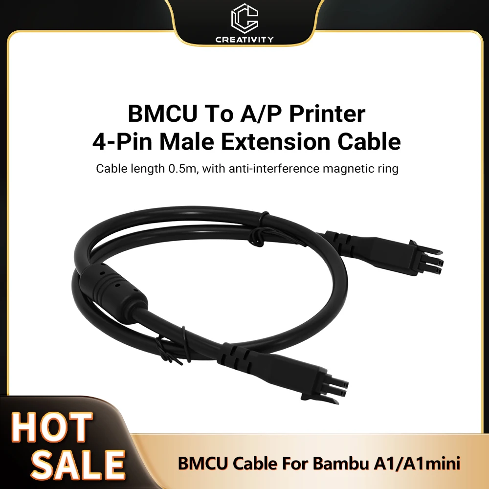 Многоцветный модуль принтера BMCU 0,5 м/1 м, соединительный кабель «папа-папа» для деталей 3D-принтера Bambu A1 AImini
Многоцветный модуль принтера BMCU 0,5 м/1 м, соединительный кабель «папа-папа» для деталей 3D-принтера Bambu A1 AImini