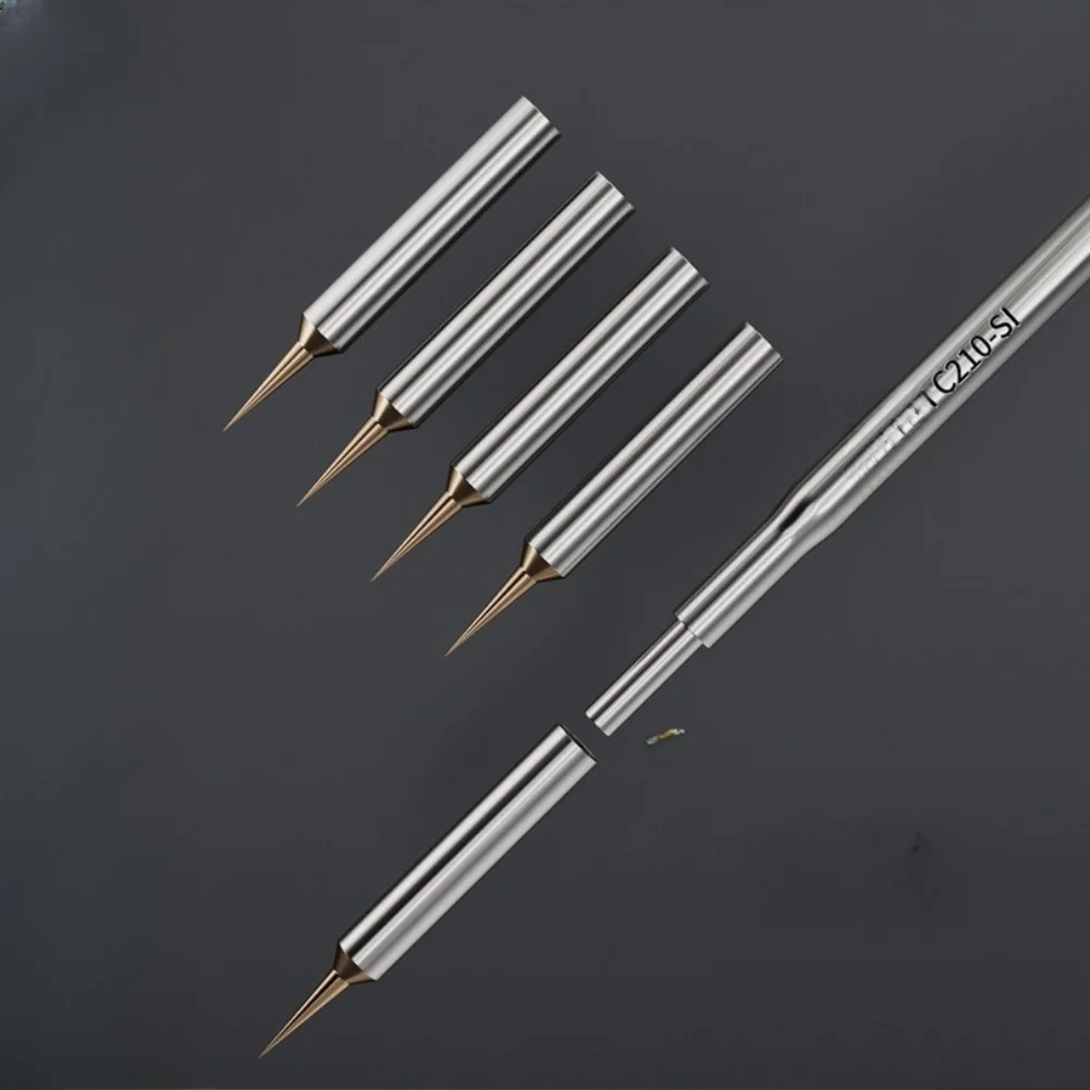 Copper Soldering Iron Tip Ultra Fine 81mm for C210 Station with Fast Heat Transfer for Phone and Electronics Repair
Copper Soldering Iron Tip Ultra Fine 81mm for C210 Station with Fast Heat Transfer for Phone and Electronics Repair