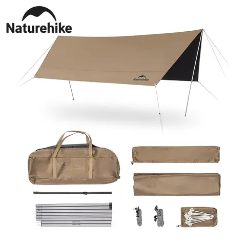 Naturehike 大型キャンプ防水キャノピーキャンプサンシェルター夏抗紫外線 UPF2000+ ファミリー Ourdoor パークビーチテントタープ
