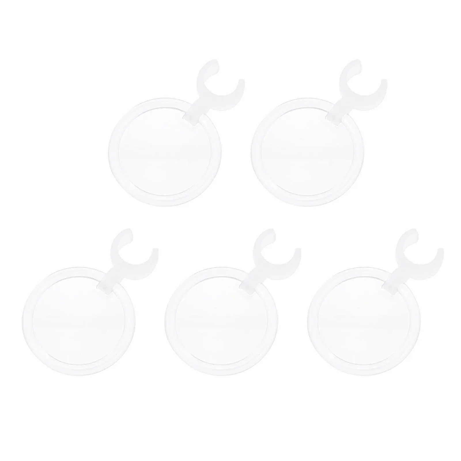 5Pcs Hand Magnifier with Pen Clamp for Lightweight Portable Design Smooth Lens for Precision Craft Projects