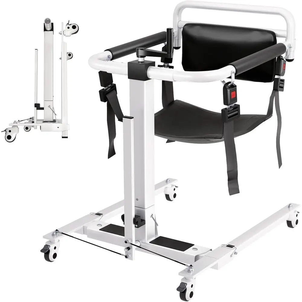 4-in-1 Hydraulic Transfer Chair with 180° Split Seat, Height Adjustable, 440 lbs Capacity for Home and Senior Care
4-in-1 Hydraulic Transfer Chair with 180° Split Seat, Height Adjustable, 440 lbs Capacity for Home and Senior Care