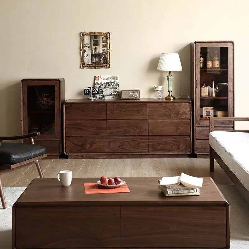 solid wood side cabinet TV side Standing Wine High and low Dining side cabinet Solid wood log
solid wood side cabinet TV side Standing Wine High and low Dining side cabinet Solid wood log