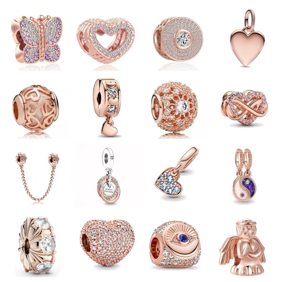 Rose Gold Series 925 Silver Love Rose Butterfly Bottle Pendant Love Eternal Jewelry Suitable for Original Bracelets DIY Jewelry
Rose Gold Series 925 Silver Love Rose Butterfly Bottle Pendant Love Eternal Jewelry Suitable for Original Bracelets DIY Jewelry