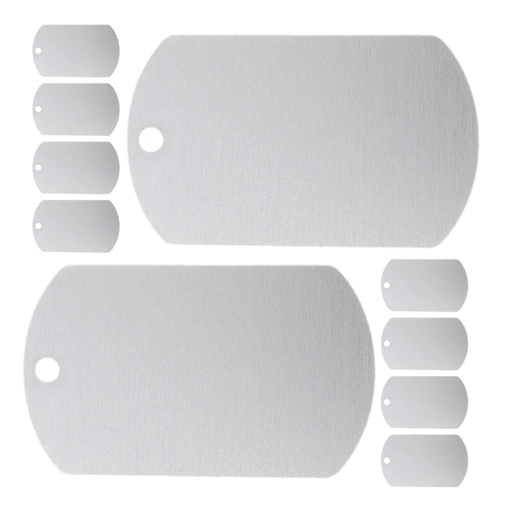 12pcs Metal Dog Tags Easy to DIY and Reusable Aluminum Blank Tags DIY Stamping and Engraving Blank Tags for Dogs Cats and Cattle
12pcs Metal Dog Tags Easy to DIY and Reusable Aluminum Blank Tags DIY Stamping and Engraving Blank Tags for Dogs Cats and Cattle
