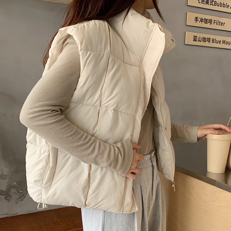 2025 New Puffs Cotton Padded Vest Autumn Winter Jacket Women's Korean Students Bread Clothes Stand-up Collar Loose Coat Tide
2025 New Puffs Cotton Padded Vest Autumn Winter Jacket Women's Korean Students Bread Clothes Stand-up Collar Loose Coat Tide