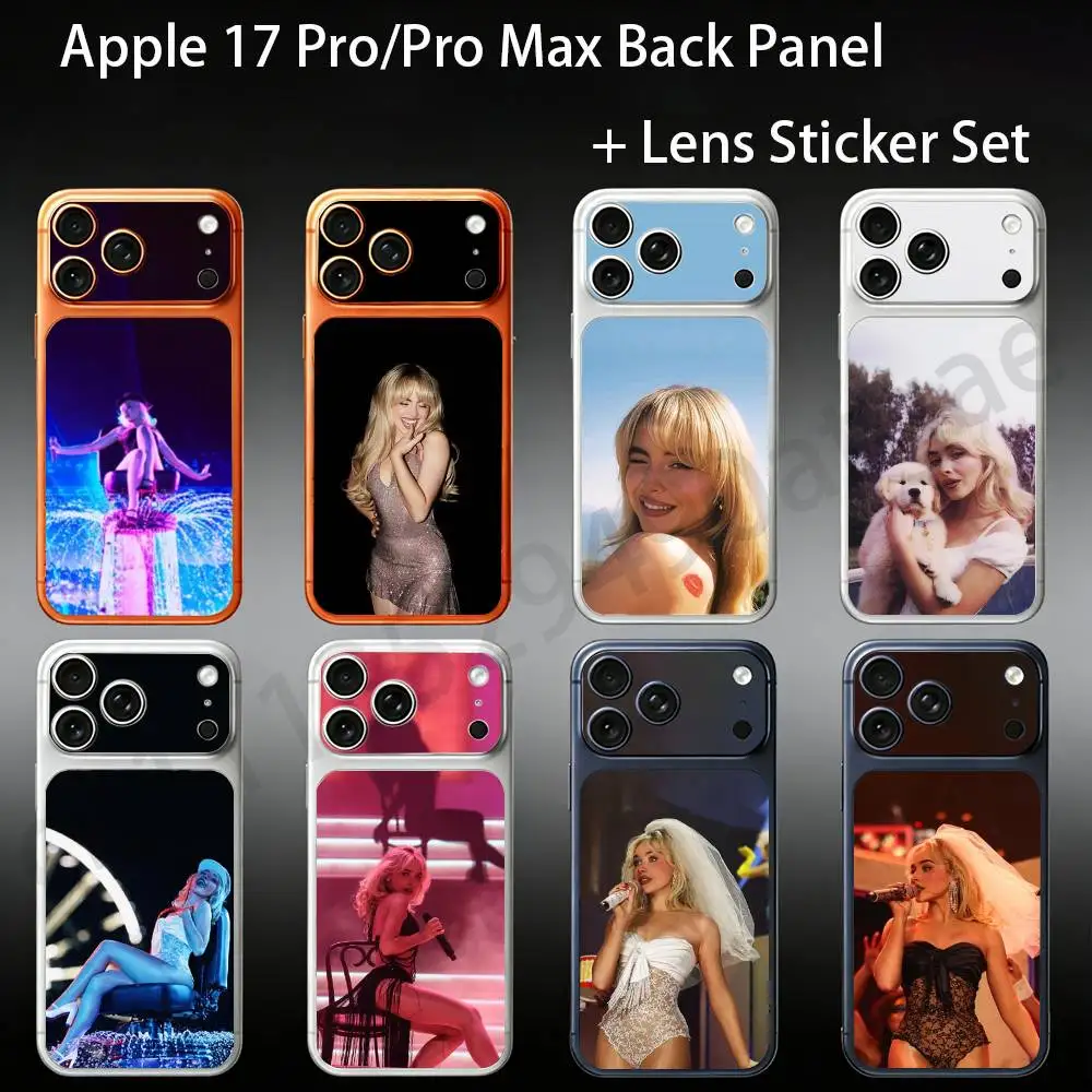 Singer S-Sabrina C-Carpenter For iPhone 17Pro/ProMax Battry Back Cover with Camera Decal Skin Rear Protective Sticker Film
Singer S-Sabrina C-Carpenter For iPhone 17Pro/ProMax Battry Back Cover with Camera Decal Skin Rear Protective Sticker Film