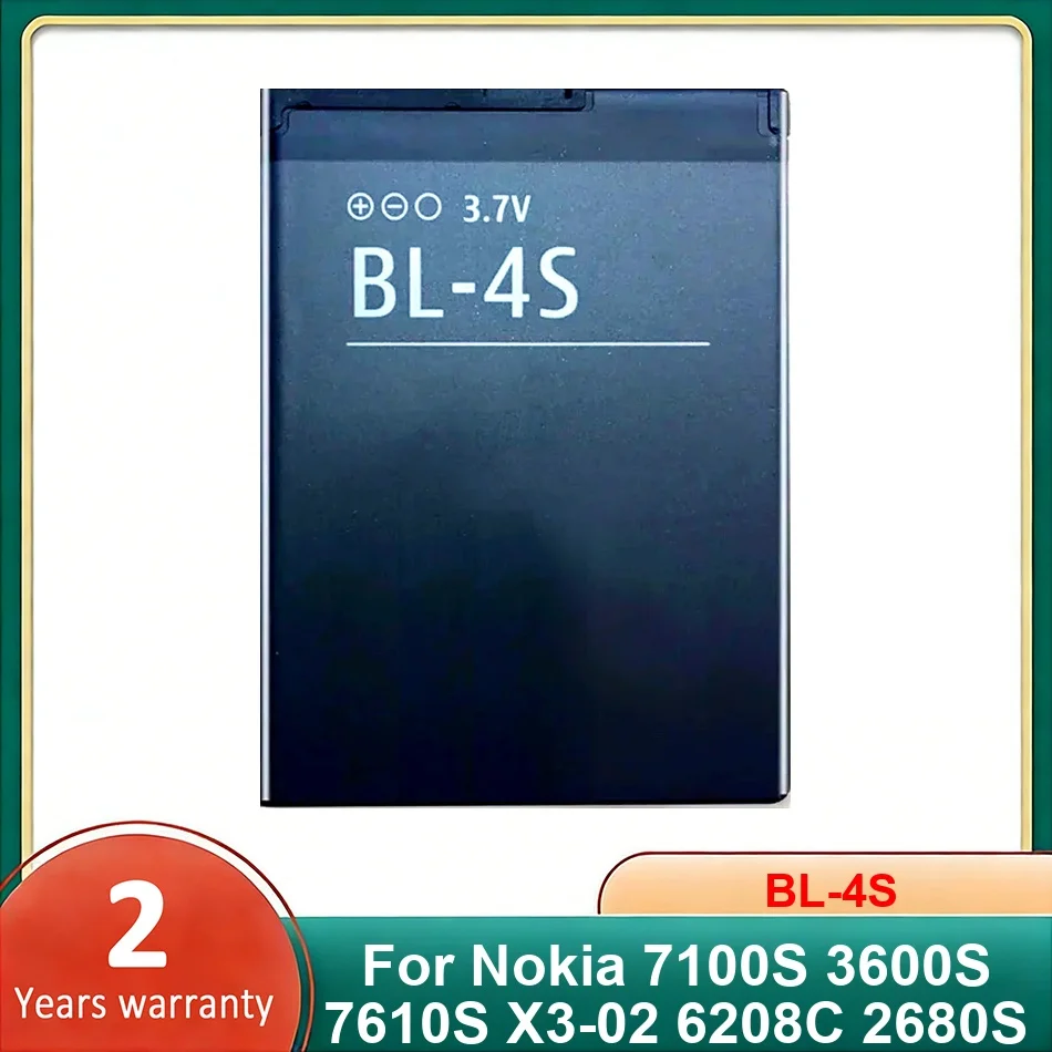Аккумулятор для мобильного телефона BL-4S для Nokia 7100S, 3600S, 7610S, X3-02, 6208C, 2680S, сменные батареи
Аккумулятор для мобильного телефона BL-4S для Nokia 7100S, 3600S, 7610S, X3-02, 6208C, 2680S, сменные батареи