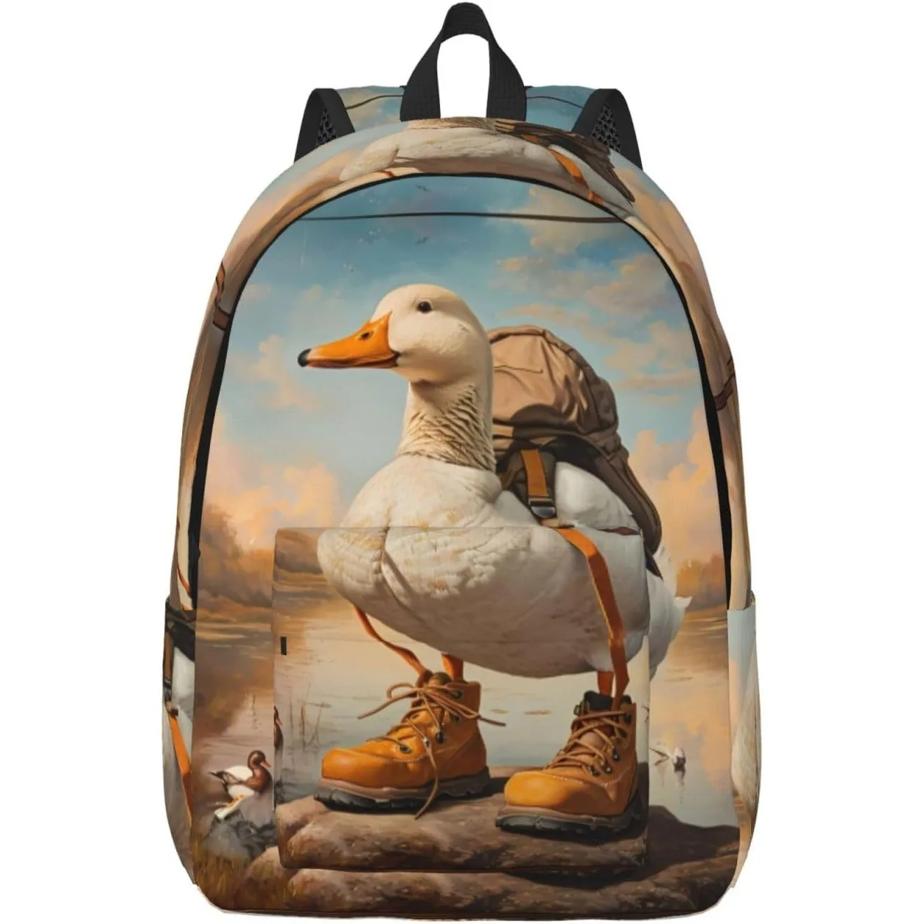 Travel Laptop Backpack - Hiking Duck Computer Canvas Backpack Bag with Adjustable Straps 
Travel Laptop Backpack - Hiking Duck Computer Canvas Backpack Bag with Adjustable Straps