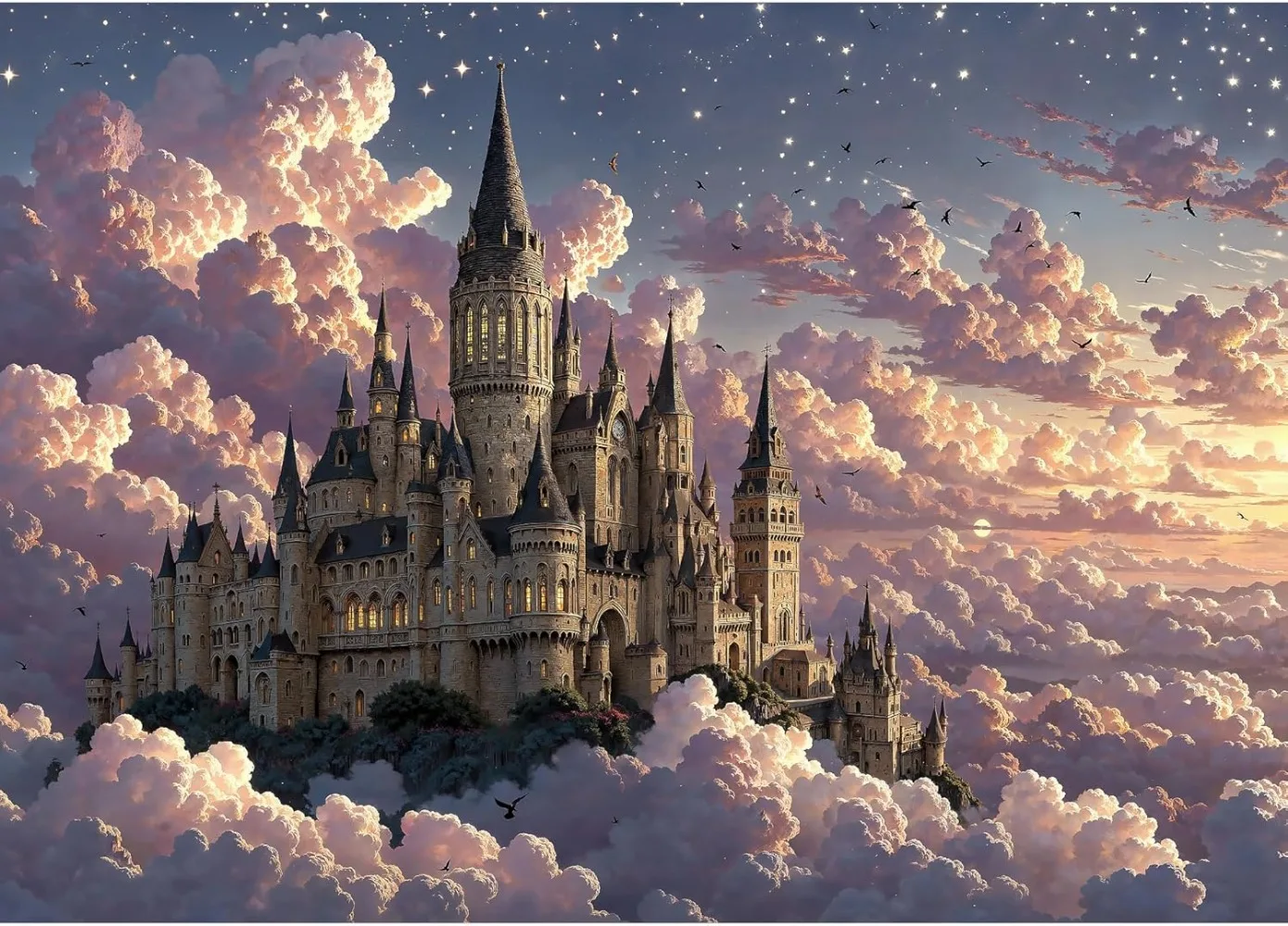 Замок с розовыми облаками, 300/500/520/1000 шт., художественные пазлы для тренировки мозга, сложные развивающие игрушки для взрослых и детей
Замок с розовыми облаками, 300/500/520/1000 шт., художественные пазлы для тренировки мозга, сложные развивающие игрушки для взрослых и детей