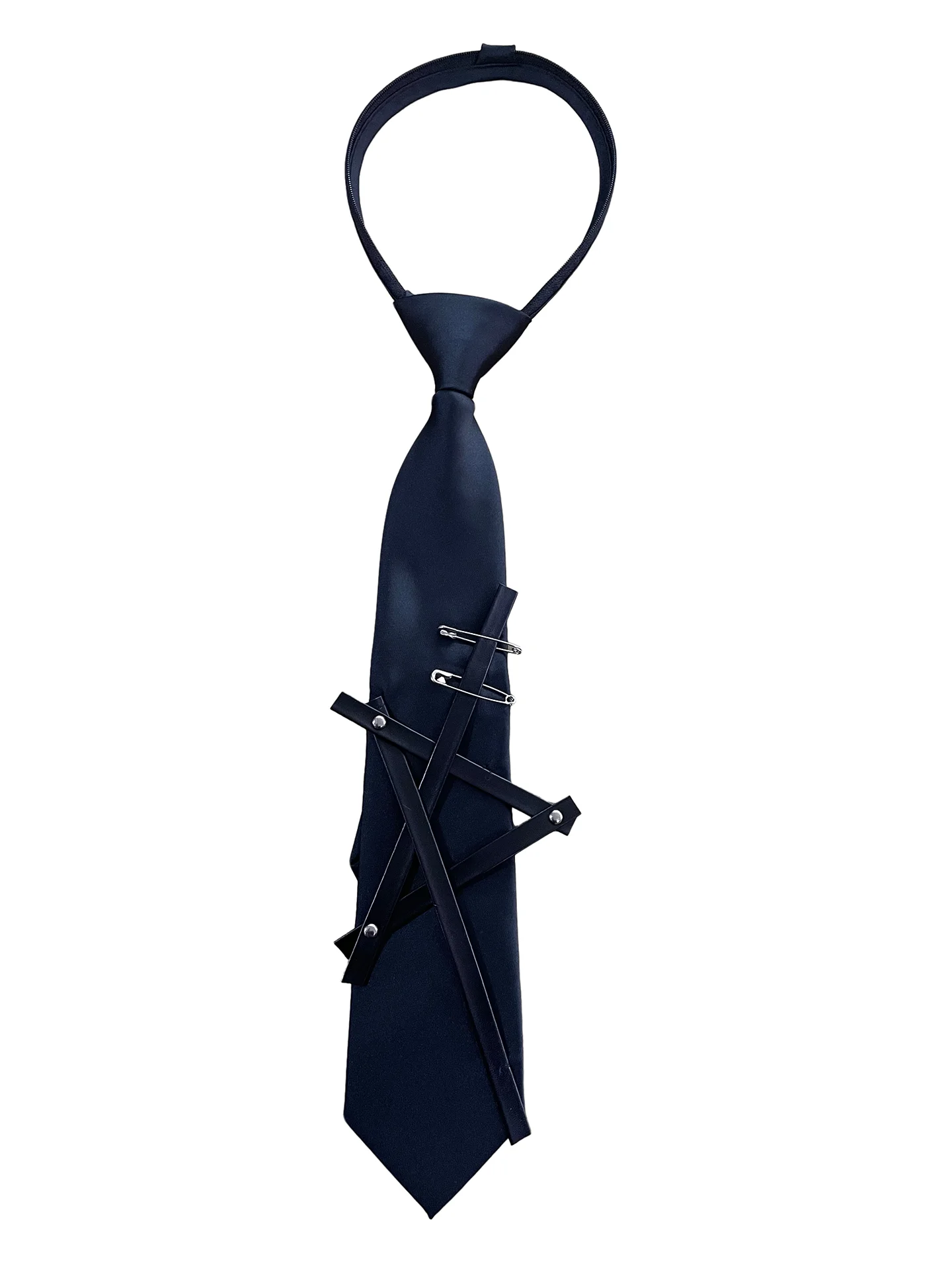 Handsome Personality Necktie No Zipper Tie for Men and Women Original Handmade Punk Pu Leather Pin Necktie
Handsome Personality Necktie No Zipper Tie for Men and Women Original Handmade Punk Pu Leather Pin Necktie