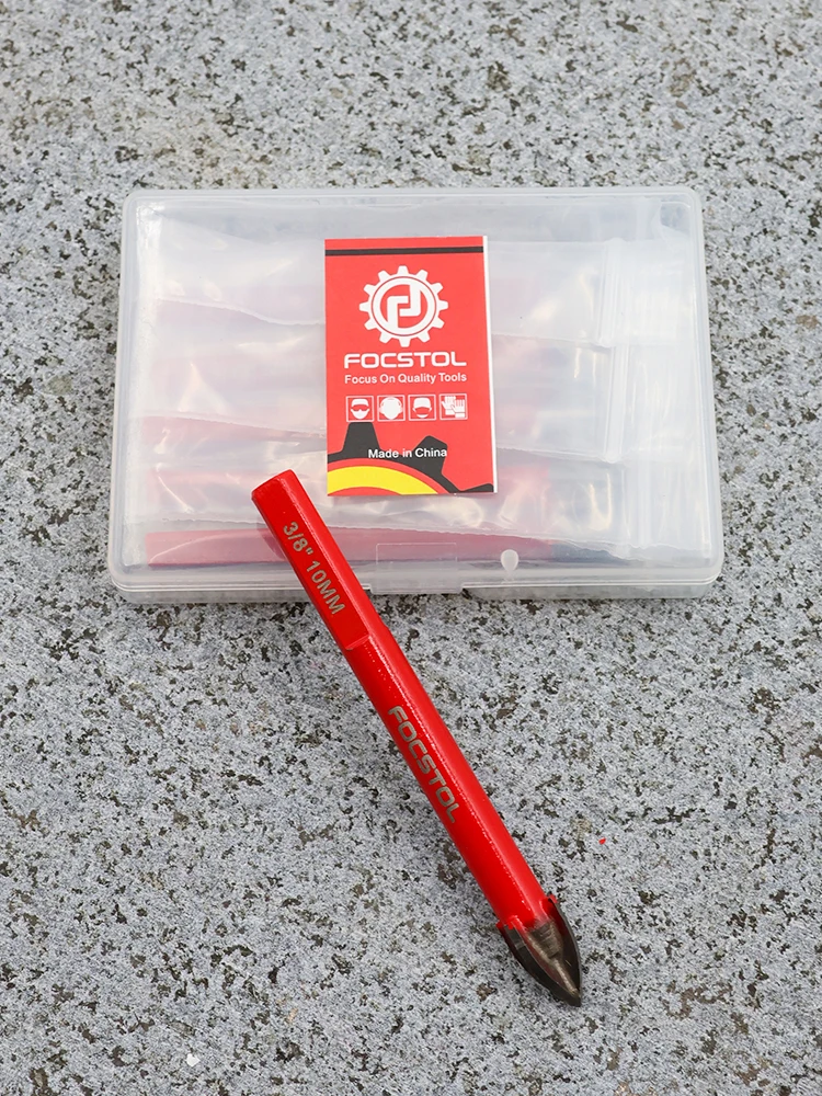 Набор сверл FOCSTOL, 10 шт., треугольный хвостовик, твердосплавная кольцевая пила Phillips, деревообработка для пластика, мрамора, керамической плитки, сверло
Набор сверл FOCSTOL, 10 шт., треугольный хвостовик, твердосплавная кольцевая пила Phillips, деревообработка для пластика, мрамора, керамической плитки, сверло