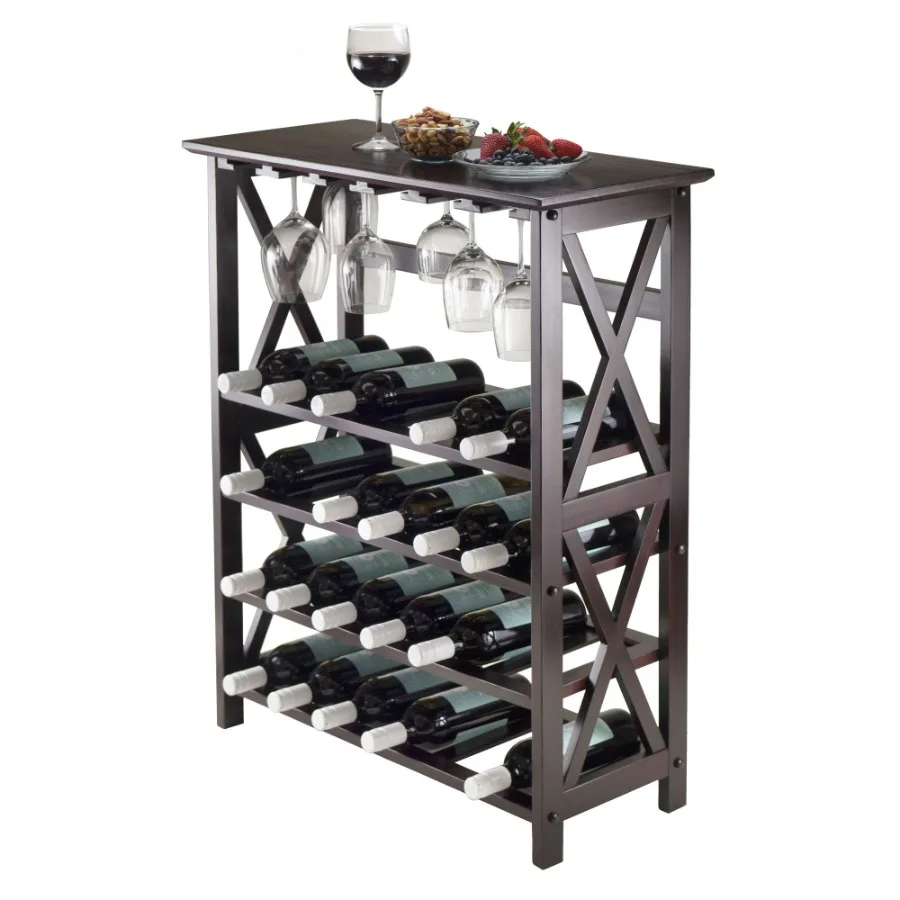 Rio Wine Rack; 24Bottle; Glass Hanger 
Rio Wine Rack; 24Bottle; Glass Hanger
