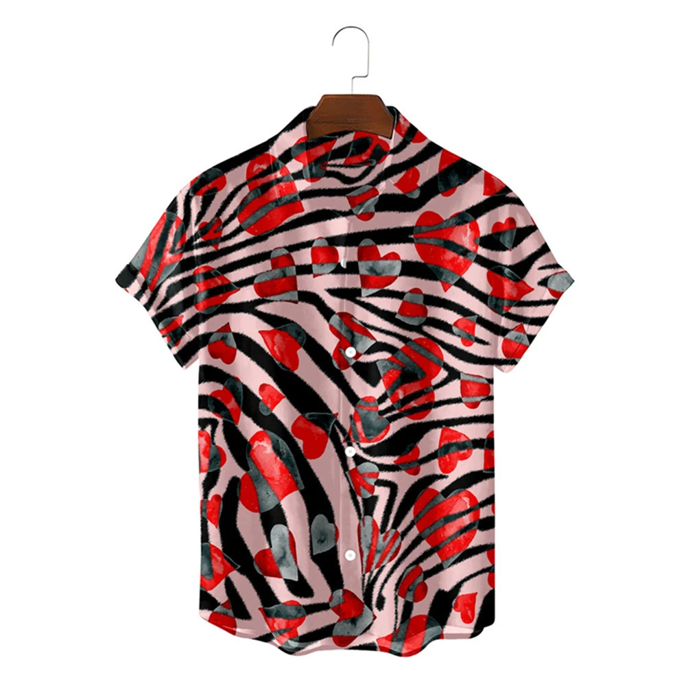 Men's shirt with heart ripple 3D pattern printed men's short sleeved shirt Hawaiian shirt Men's clothing elegant mens shirts
Men's shirt with heart ripple 3D pattern printed men's short sleeved shirt Hawaiian shirt Men's clothing elegant mens shirts