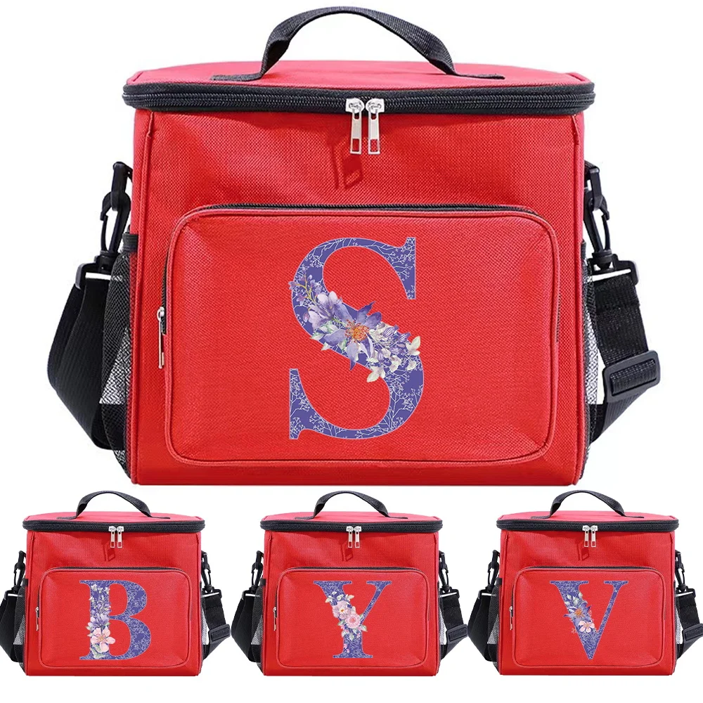 Lunch Bag Women Cooler Unisex Pink Color - Thermal Insulated Food Container for Hygiene Dinner Box Printing Purple Flower Series
Lunch Bag Women Cooler Unisex Pink Color - Thermal Insulated Food Container for Hygiene Dinner Box Printing Purple Flower Series