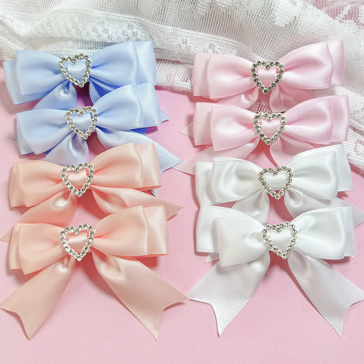 36pc/lot Kroea Fashion Women Girls Satin Ribbon Bow Hair Clips Crystal Heart Hairpins Alligator clip Barrette Kid Party Headwear
36pc/lot Kroea Fashion Women Girls Satin Ribbon Bow Hair Clips Crystal Heart Hairpins Alligator clip Barrette Kid Party Headwear