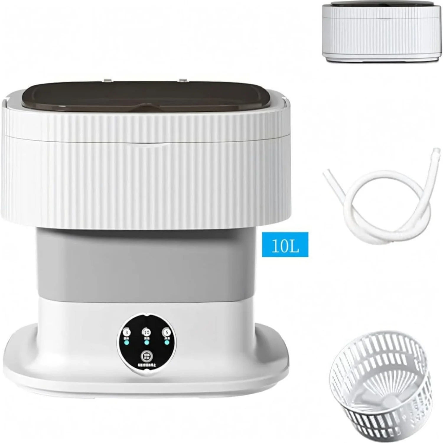 Portable washing machine,10L, Foldable Washer, Modes Deep Cleaning of Underwear, Baby Clothes and Small Clothes. Suitable for A
Portable washing machine,10L, Foldable Washer, Modes Deep Cleaning of Underwear, Baby Clothes and Small Clothes. Suitable for A