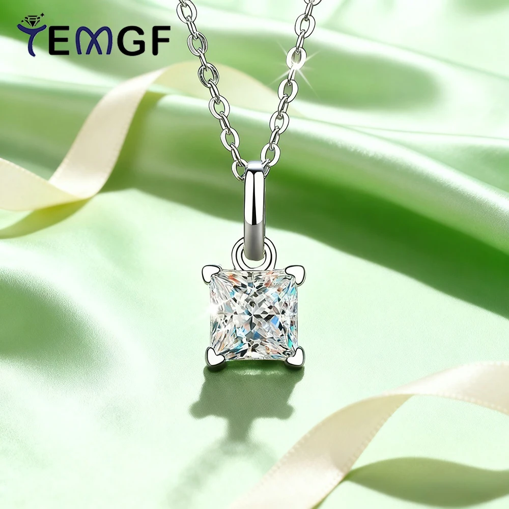 Ожерелье с подвеской из муассанита TEMGF, 6 мм, цепочка принцессы из стерлингового серебра 925 пробы для женщин, свадебные роскошные классические сверкающие ювелирные изделия
Ожерелье с подвеской из муассанита TEMGF, 6 мм, цепочка принцессы из стерлингового серебра 925 пробы для женщин, свадебные роскошные классические сверкающие ювелирные изделия