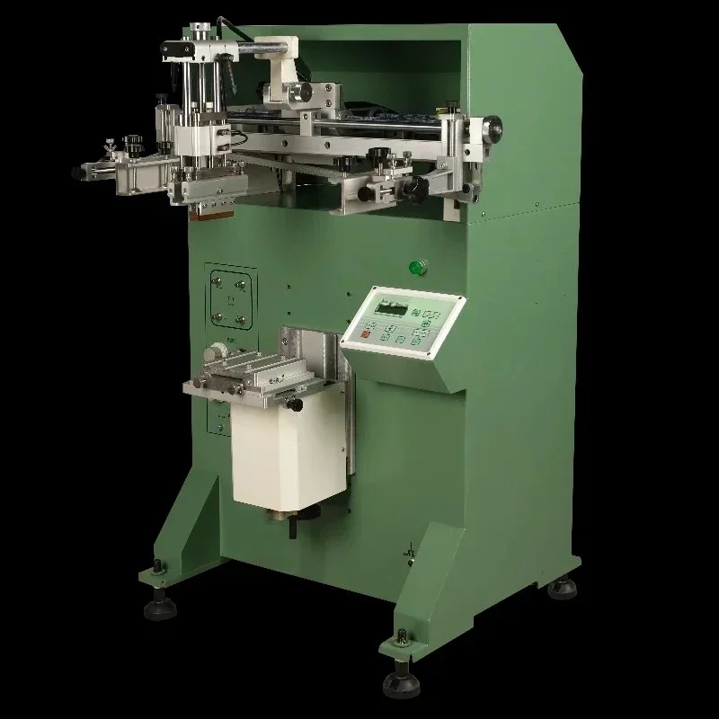 Semi Automatic Paper Cup Screen Printing Machine for Plastic Cup Plastic Bottle Glass Bottle Curved Surface Printer
Semi Automatic Paper Cup Screen Printing Machine for Plastic Cup Plastic Bottle Glass Bottle Curved Surface Printer