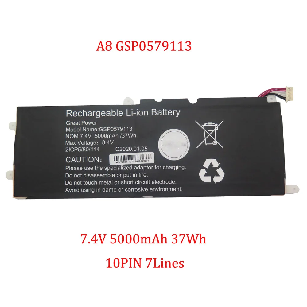 Ноутбук 3585282P 7,6 В 4800 мАч 36,48 Втч Аккумулятор для HAOGEELY A8 GSP0579113 7,4 В 5000 мАч 37 Втч 10PIN 7 линий 5583240C 7,6 В 5000 мАч Новый
Ноутбук 3585282P 7,6 В 4800 мАч 36,48 Втч Аккумулятор для HAOGEELY A8 GSP0579113 7,4 В 5000 мАч 37 Втч 10PIN 7 линий 5583240C 7,6 В 5000 мАч Новый