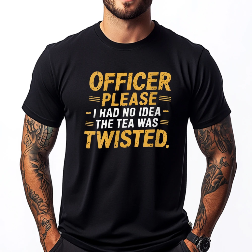 Womens Officer Please I Had No The Tea Was Twisted Black Graphic Tees Streetwear St Patrick's Day Oversize
Womens Officer Please I Had No The Tea Was Twisted Black Graphic Tees Streetwear St Patrick's Day Oversize