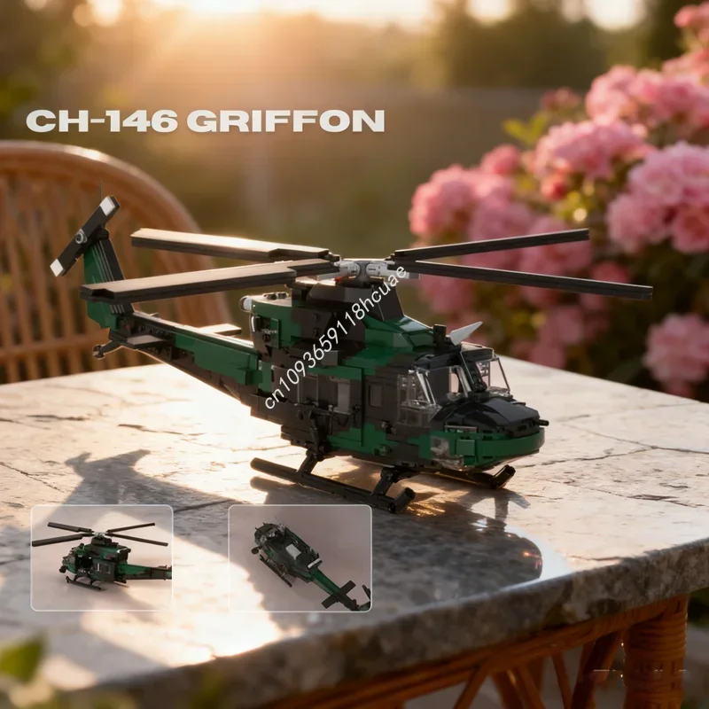 771pcs MOC CH Canadian Multirole Helicopter Model Building Blocks Assemble DIY Toys Creative Idea Christmas Gift Brick
771pcs MOC CH Canadian Multirole Helicopter Model Building Blocks Assemble DIY Toys Creative Idea Christmas Gift Brick