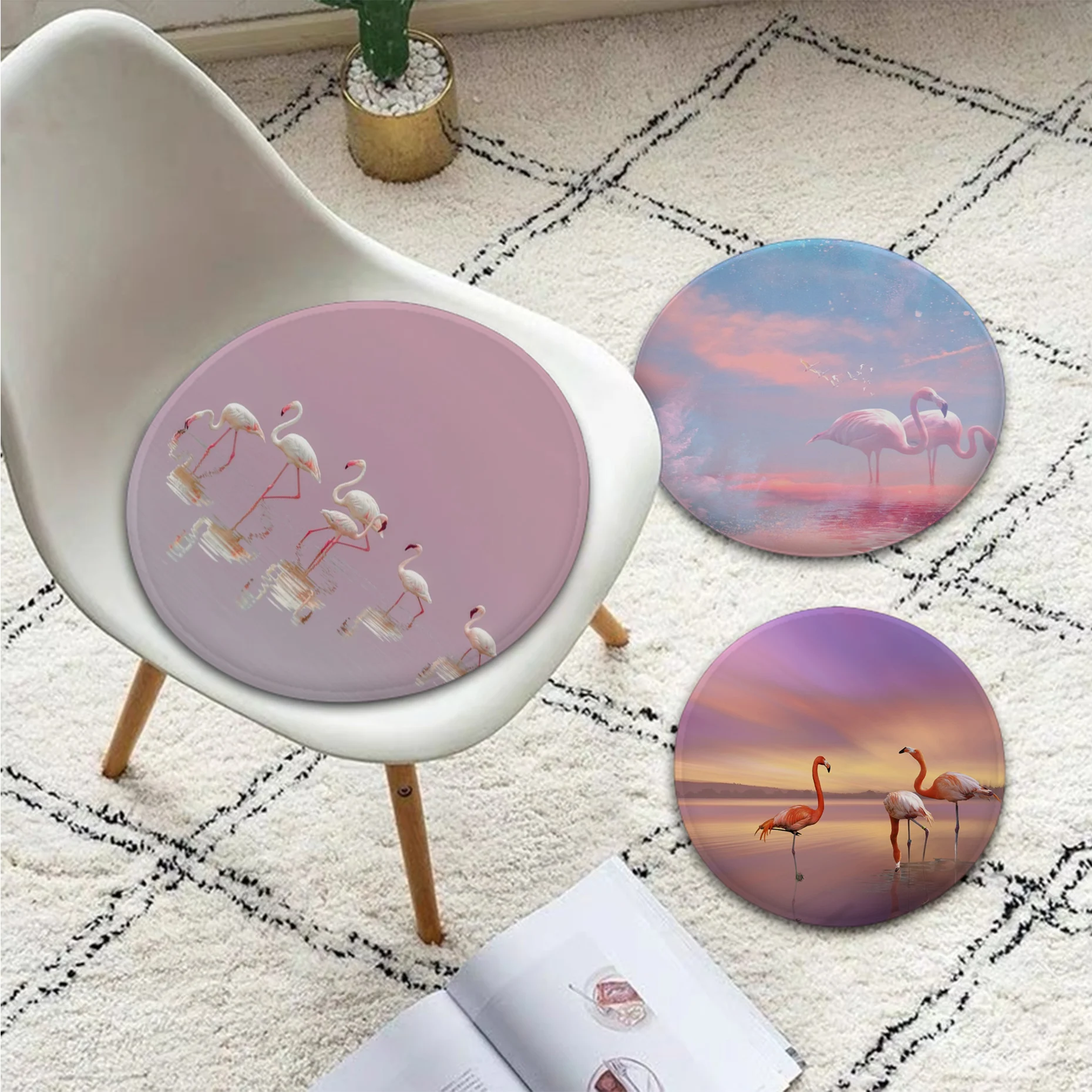 Flamingo Cushion Mat European Dining Chair Cushion Circular Decoration Seat For Office Desk Chair Mat Pad
Flamingo Cushion Mat European Dining Chair Cushion Circular Decoration Seat For Office Desk Chair Mat Pad
