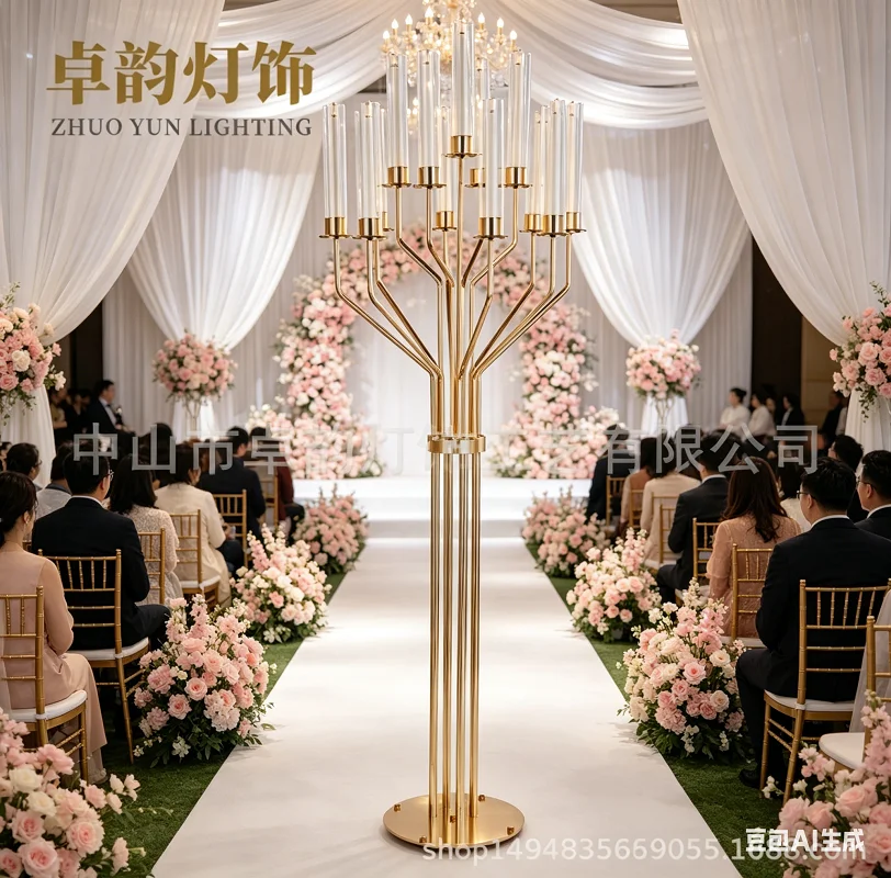 160cm/62.9is 13-Head Wedding Golden Wealth Candlestick Wedding Hall Party Festival Event Dining Table Home Decoration Ornaments
160cm/62.9is 13-Head Wedding Golden Wealth Candlestick Wedding Hall Party Festival Event Dining Table Home Decoration Ornaments
