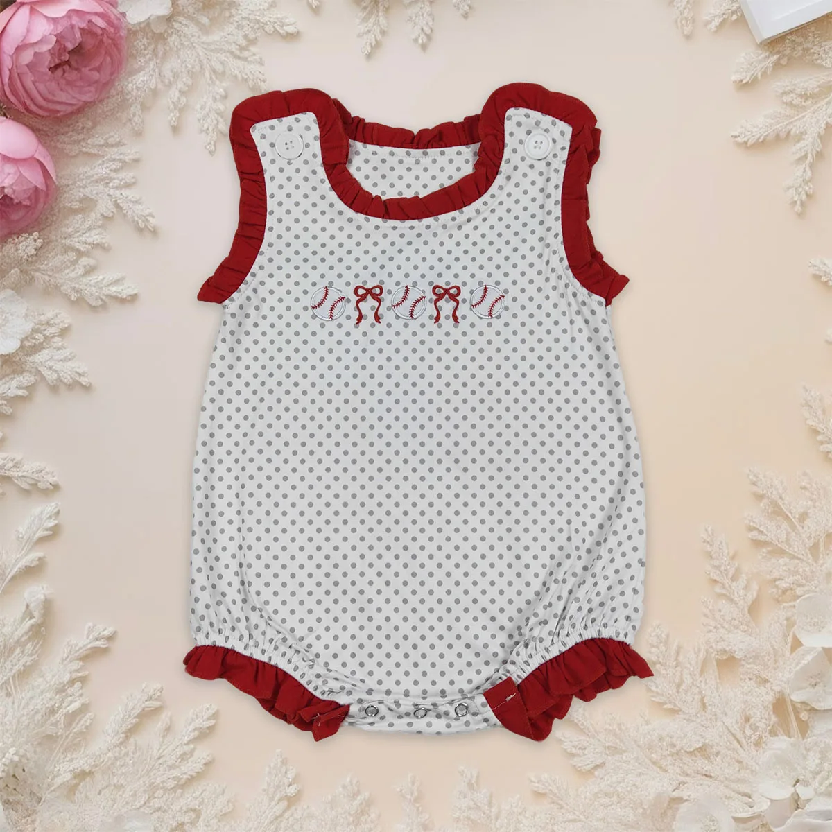 Новые летние ромперы для новорожденных девочек с вышивкой, бантиками, в горошек, на пуговицах, с рюшами, удобные, оптом
Новые летние ромперы для новорожденных девочек с вышивкой, бантиками, в горошек, на пуговицах, с рюшами, удобные, оптом