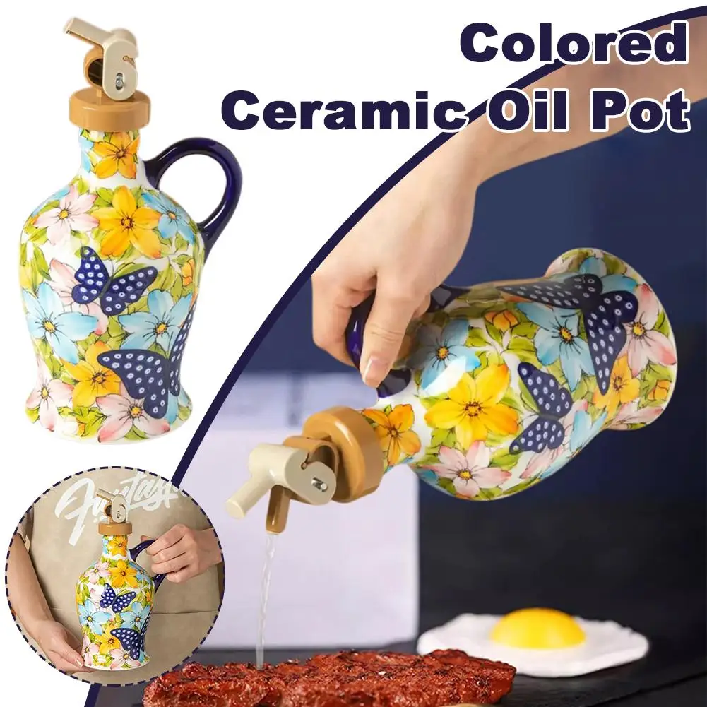 Eco-Friendly Olive Oil Bottle - Italian Underglaze Oil Non-Toxic, Dispenser, Kitchen Ceramic, Vinegar & Storage D1Y2
Eco-Friendly Olive Oil Bottle - Italian Underglaze Oil Non-Toxic, Dispenser, Kitchen Ceramic, Vinegar & Storage D1Y2