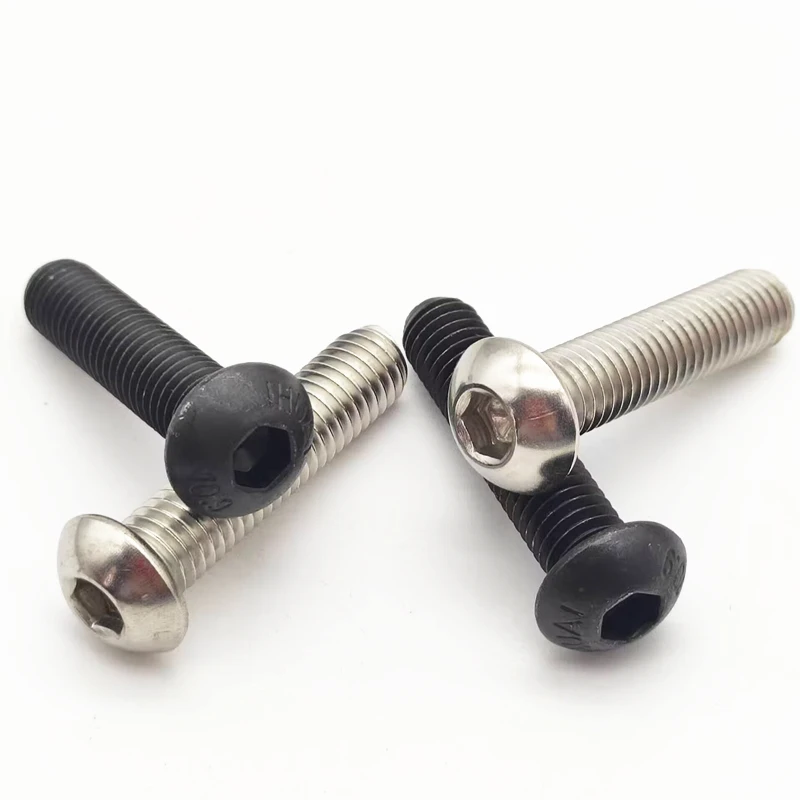 M2 M2.5 M3 M4 M5 M6 M8 Hexagon Hex Socket Button Head Cap Screw Bolts 304 Stainless Steel/ 10.9 Grade Black Steel
M2 M2.5 M3 M4 M5 M6 M8 Hexagon Hex Socket Button Head Cap Screw Bolts 304 Stainless Steel/ 10.9 Grade Black Steel