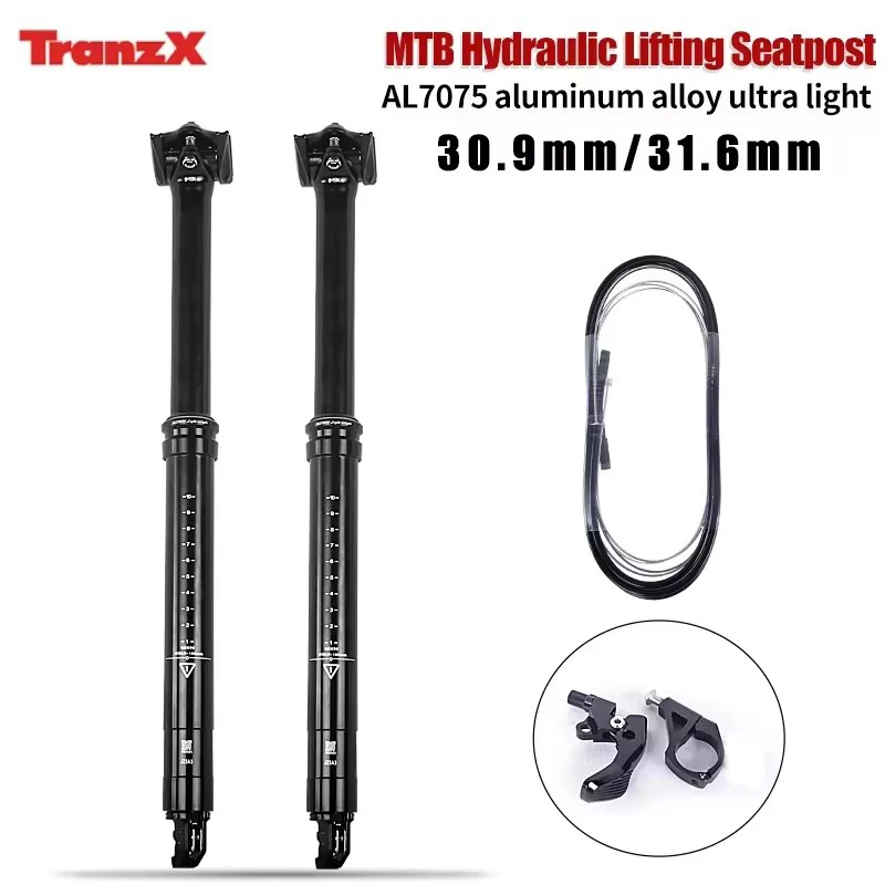Tranz-x Dropper Seatpost Internal Cable Routing 30.9mm 31.6mm Hydraulic Lifting 150mm Travel Mountain Biycle Seat Post Tube Part
Tranz-x Dropper Seatpost Internal Cable Routing 30.9mm 31.6mm Hydraulic Lifting 150mm Travel Mountain Biycle Seat Post Tube Part
