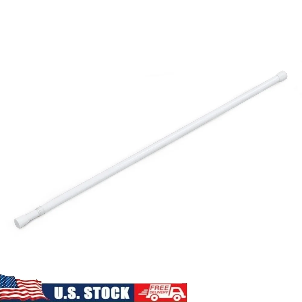 Регулируемый пружинный карниз для штор, 7/16 дюймов, 18-28 дюймов, установка без инструментов, круглые белые резиновые наконечники, легко чистится
Регулируемый пружинный карниз для штор, 7/16 дюймов, 18-28 дюймов, установка без инструментов, круглые белые резиновые наконечники, легко чистится