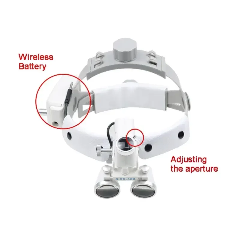 5W Dental LED Head Light Lamp for Binocular Loupes Magnifier Brightness Spot Size Adjustable Dentist Surgical Headlight
5W Dental LED Head Light Lamp for Binocular Loupes Magnifier Brightness Spot Size Adjustable Dentist Surgical Headlight