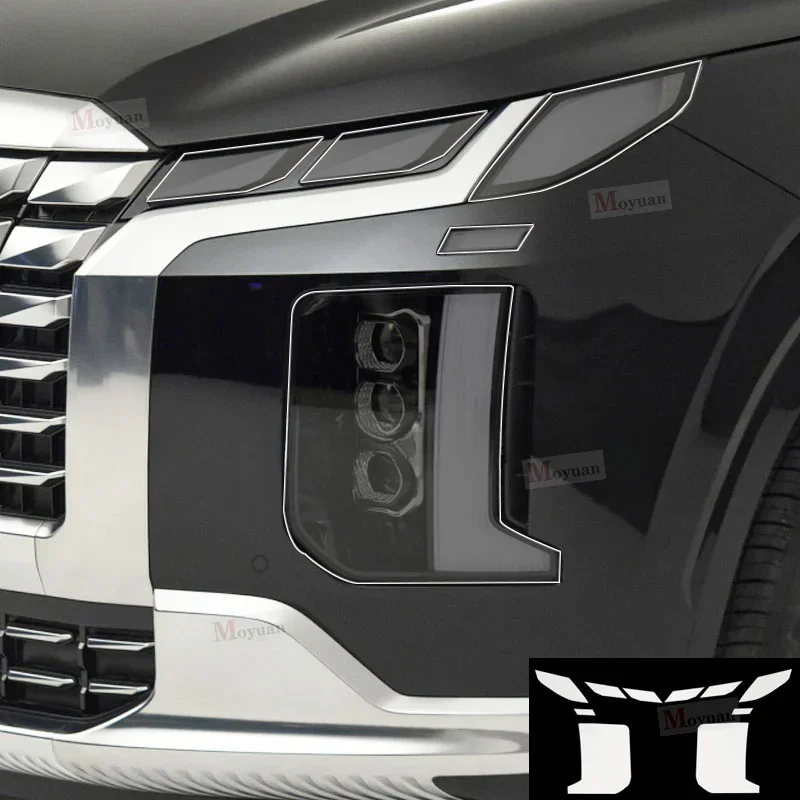 2 Pcs Car Headlight Protective Film Headlamp Transparent Black TPU Sticker For Hyundai Palisade 2022-2023 car Accessories
2 Pcs Car Headlight Protective Film Headlamp Transparent Black TPU Sticker For Hyundai Palisade 2022-2023 car Accessories