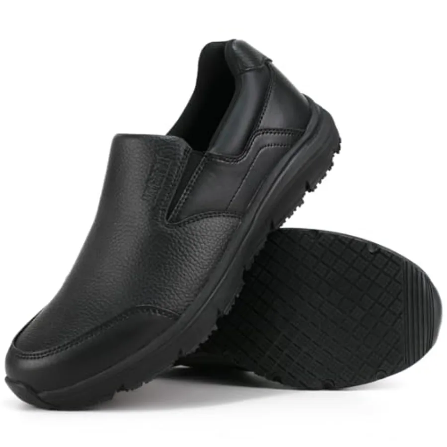 Jacata Non Slip Work Shoes for Men Food Service Mens Water Slip Resistant Leather Slip on Chef Walking Shoes for Restaurant Kit
Jacata Non Slip Work Shoes for Men Food Service Mens Water Slip Resistant Leather Slip on Chef Walking Shoes for Restaurant Kit