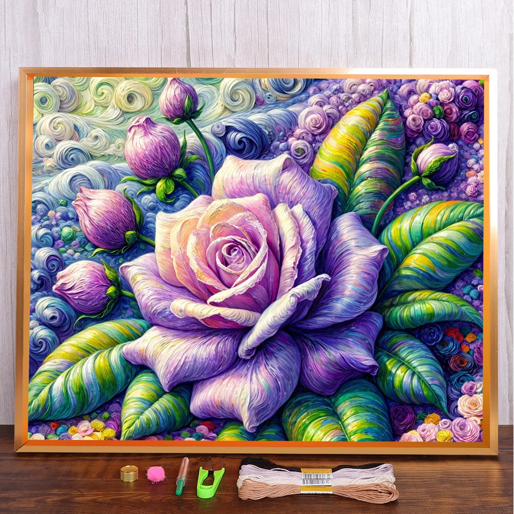 Flower Rose Printed 11CT Cross Stitch DIY Embroidery Set DMC Threads Craft Hobby Sewing Handmade Home Decor Mulina Wholesale
Flower Rose Printed 11CT Cross Stitch DIY Embroidery Set DMC Threads Craft Hobby Sewing Handmade Home Decor Mulina Wholesale