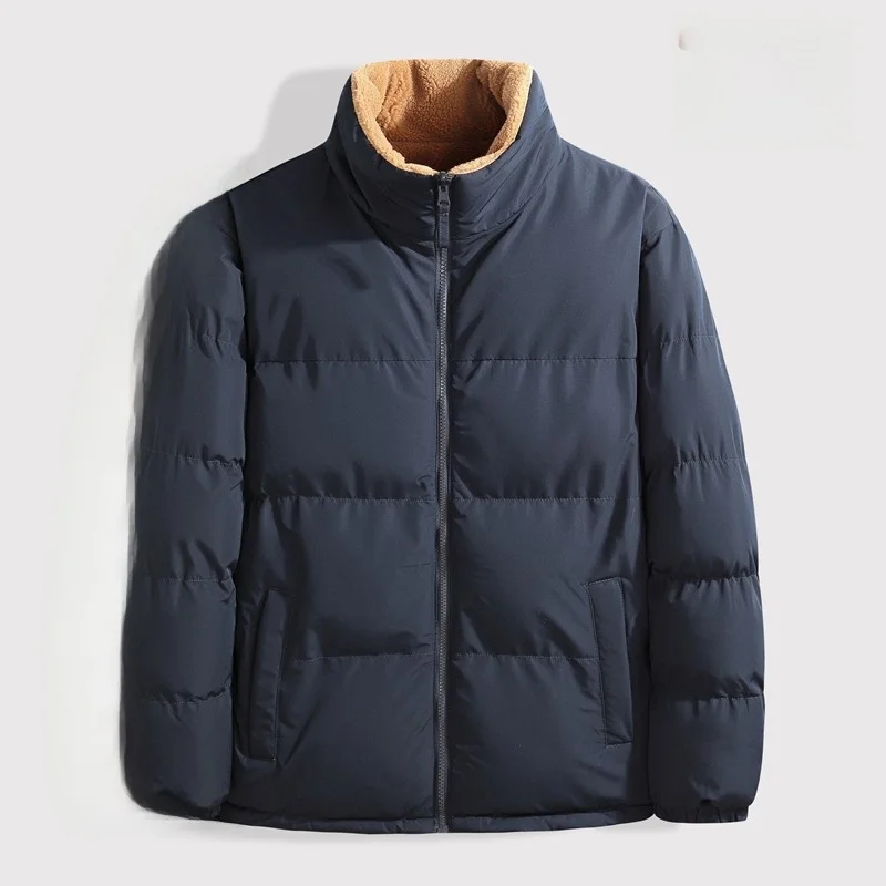 Мужская модная куртка из овечьего вельвета с утеплителем, двойным слоем и воротником-стойкой, свободного кроя, из полиэфирного волокна и хлопка
Мужская модная куртка из овечьего вельвета с утеплителем, двойным слоем и воротником-стойкой, свободного кроя, из полиэфирного волокна и хлопка