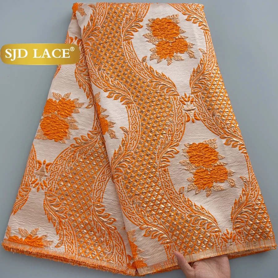 SJD LACE Damask French Brocade Lace Fabrics 2026 Latest Nigerian African Jacquard Gilded Lace for Women Wedding Dresses Sew 4876
SJD LACE Damask French Brocade Lace Fabrics 2026 Latest Nigerian African Jacquard Gilded Lace for Women Wedding Dresses Sew 4876