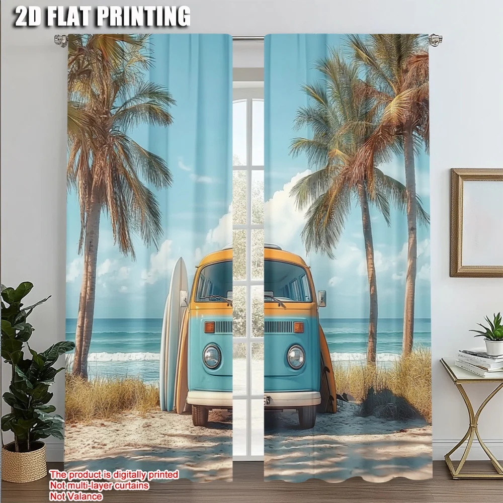 2pcs, Upscale Curtains 2D print Car and Beach Fabric (without rod) Festive Use for Bedroom Living Room Window Kitchen Office
2pcs, Upscale Curtains 2D print Car and Beach Fabric (without rod) Festive Use for Bedroom Living Room Window Kitchen Office