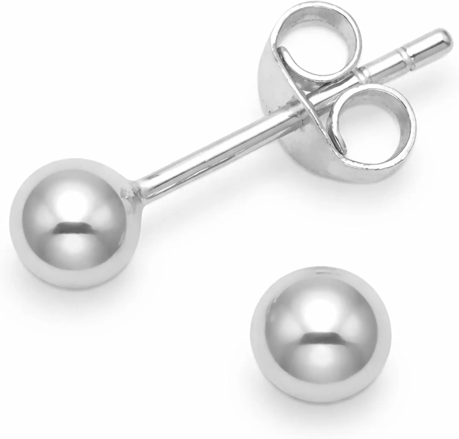 Heather Needham Sterling Silver 4mm ball stud earrings - SIZE: 4mm plain silver ball studs 5182
Heather Needham Sterling Silver 4mm ball stud earrings - SIZE: 4mm plain silver ball studs 5182