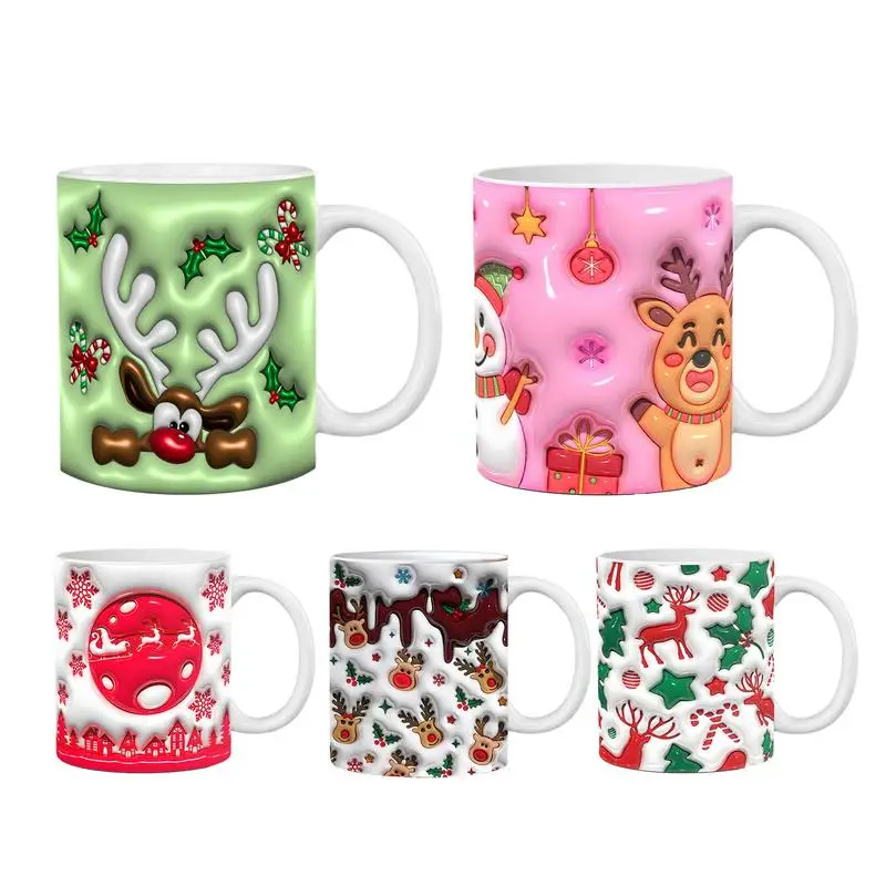 Christmas Holiday Mugs 3D Ceramic Christmas Coffee Cups With Handle Reindeer Santa Water Cups Hot Chocolate Mugs Christmas gifts
Christmas Holiday Mugs 3D Ceramic Christmas Coffee Cups With Handle Reindeer Santa Water Cups Hot Chocolate Mugs Christmas gifts
